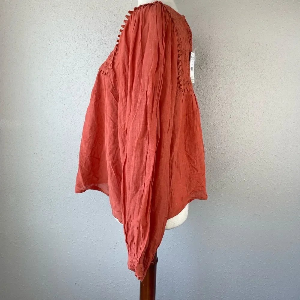 NWT Free People Rust Top Size S